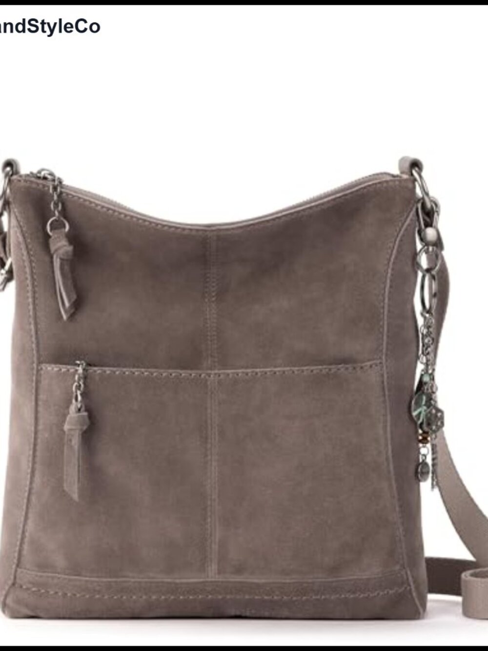 Genuine Leather Crossbody Purse with Adjustable Strap